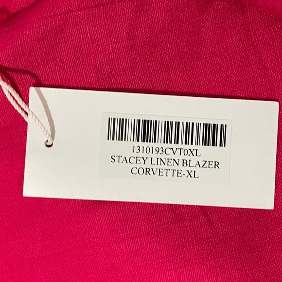 NWT Reformation Stacey Linen Blazer - Corvette Pink - XL - Picture 13 of 14